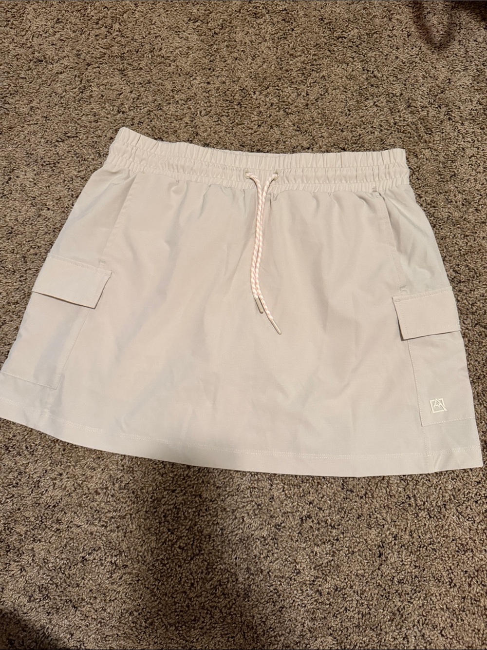 Avalanche Light Gray Cargo Skort with Drawstring